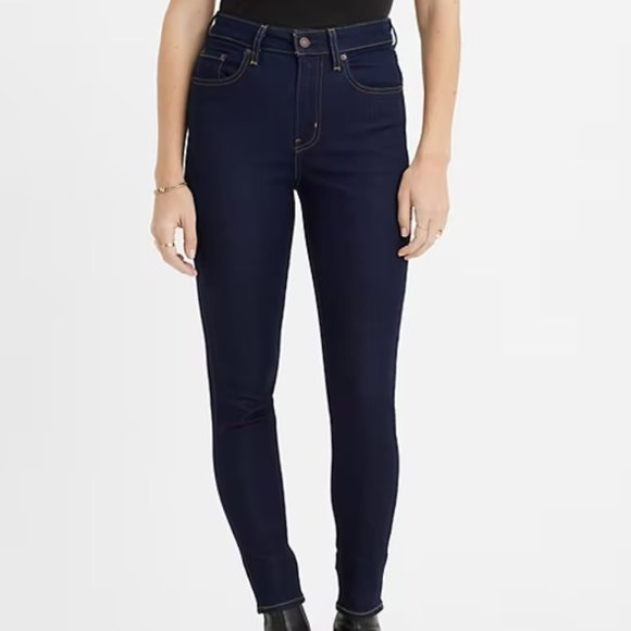 Levi's 721 High Rise Darh Wash Skinny Jeans - Picture 1 of 4